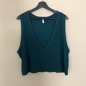 Intimately Free People Baring It V Neck Crop Tank